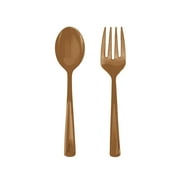 Way to Celebrate Gold Plastic Serveware, 2 ct