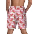 thumbnail image 2 of Lsque Mens Swim Trunks Cute Watermelon Pattern - Bathing Suit Compression Liner - Beach Swim Shorts Swimwear - (S-3XL) - Stretch Quick Dry -Small, 2 of 9