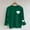 Army Green, variant on Dolkfu Green Holiday Shirts for Women Heart Print Valentines Oversized Tops Pullover Crewneck Tops for Women 2025 L