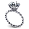 thumbnail image 4 of 5.00 Ct Excellent Round Diamond Wedding Rings for Women Solid 18K White Gold, 4 of 8