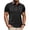 Black, variant on Short Sleeve Men'S Dress Shirts Collared Button Western Style Blue Tops Solid Retro Vintage Modern Polos Blue,M