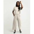 Hanes Originals Women's French Terry Wide Leg Cropped Pants Natural XL