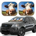 thumbnail image 1 of Saiise Blue Sky Meadow Cute Cow for Foldable Car Sun Shades (2-Pack) Offer Sun Protection with an Easy-fold Design for Convenient Windshield Shading-Large, 1 of 6