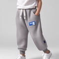 thumbnail image 2 of kpoplk Boy's Sweatpants Kids Joggers Workout Drawstring Teens Athletic Pants Youth Active Trousers with Pockets(Grey,1-2 Y), 2 of 6