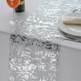 TETOU 2pcs 11*108" Gold Table Runner Sequin Glitter Foil Metallic Thin ...