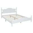 thumbnail image 5 of Hassch Modern Queen Size Wood Platform Bed with Headboard and Footboard, White, 5 of 8