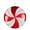 Red, White, variant on Vickerman 6" Red-White Swirl Flat Candy Christmas Ornament