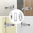thumbnail image 3 of OULII 1Set Square Silver Stainless Steel Barn Door Window Latch Bolts for Home Decorations Sliding Door Security, 3 of 8
