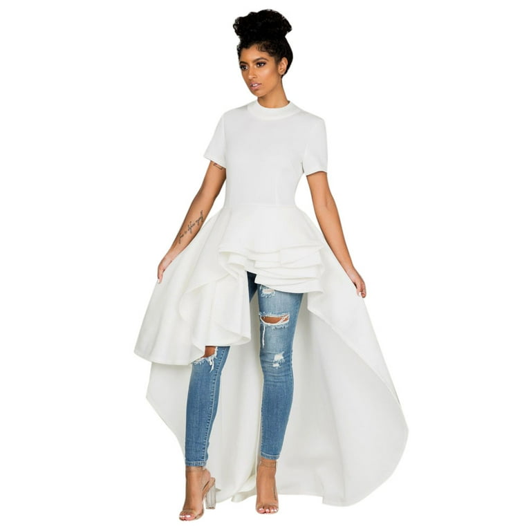 White peplum dress uk cheap