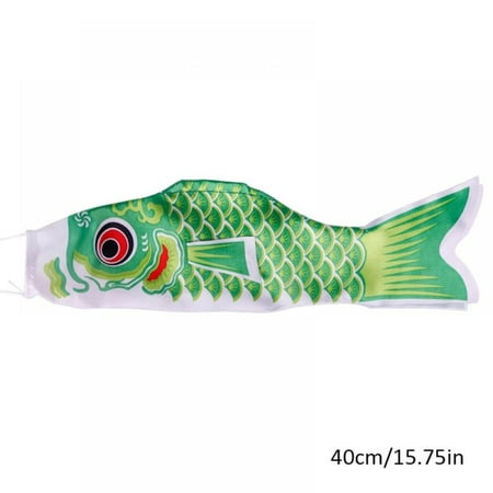 

Linen Purity 40/70/100 CM Japan Style Carp Wind Sock Flag Wind Chimes Hanging Decorations Yard Home Hanging Decor