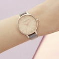 thumbnail image 4 of Olivia Burton OB16GD45 Rose Gold Glitter Dial Grey Lilac Leather Strap Ladies Watch, 4 of 4