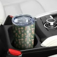 thumbnail image 5 of 20oz Tumblers Green Christmas Gingerbread and Tree Pattern Stainless Steel Vacuum Insulated Double Wall Travel Tumbler Cups Mug with Lid and Straw,Cleaning Brush for Cold & Hot Drinks, 5 of 7