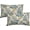 Light Blue Green Brown, variant on Brown Vintage Floral Pillow Covers 18x18 Inch Set of 2, Grey Gray Antique Flower Block Print Pattern Decorative Throw Pillowcases Outdoor Farmhouse Cushion Covers Art Decor for Sofa Couch Bed