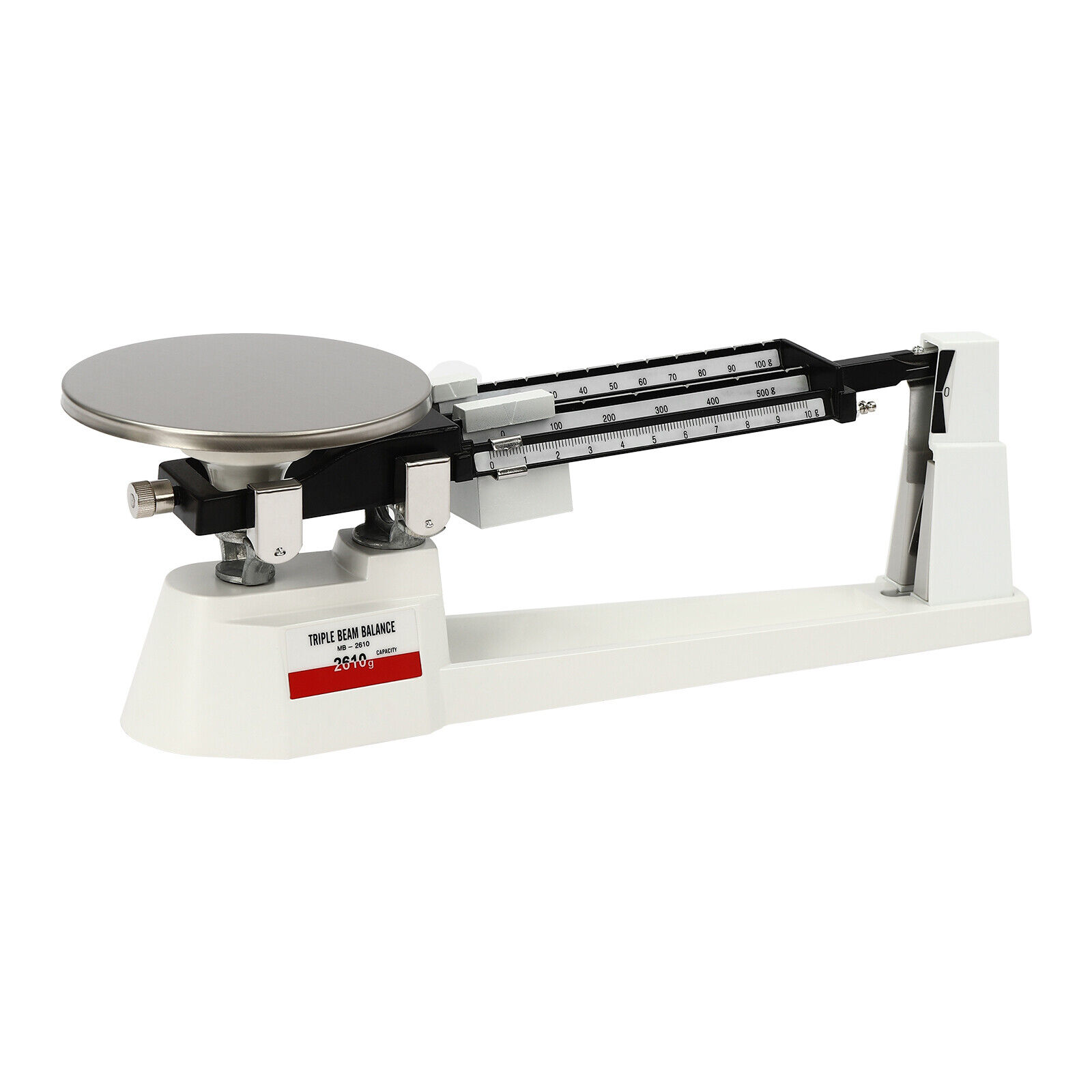 TFCFL Lab Triple Beam Balance Scale 2610G x 0.1g Stainless Steel Retro Lightweight Triple Beam Scale