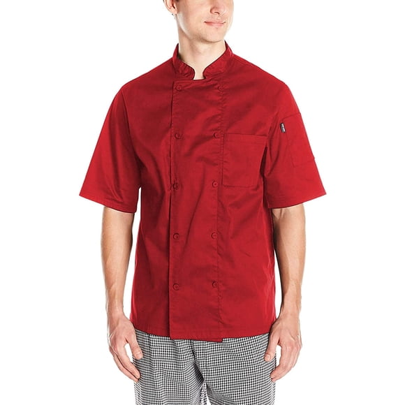 Chef Code Mens Short Sleeve Unisex Cool Breeze Chef Coats