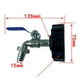 thumbnail image 2 of Kit de piezas de herramientas de montaje de conector de manguera de grifo de agua Adaptador de tanque IBC, 2 of 7