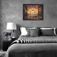 thumbnail image 6 of Christian Cross Decor Wall Art Farmhouse Crosses Pictures Wall Decor Canvas Painting Prints Artwork Framed for Church Bathroom Bedroom Kitchen16 x12, 6 of 6