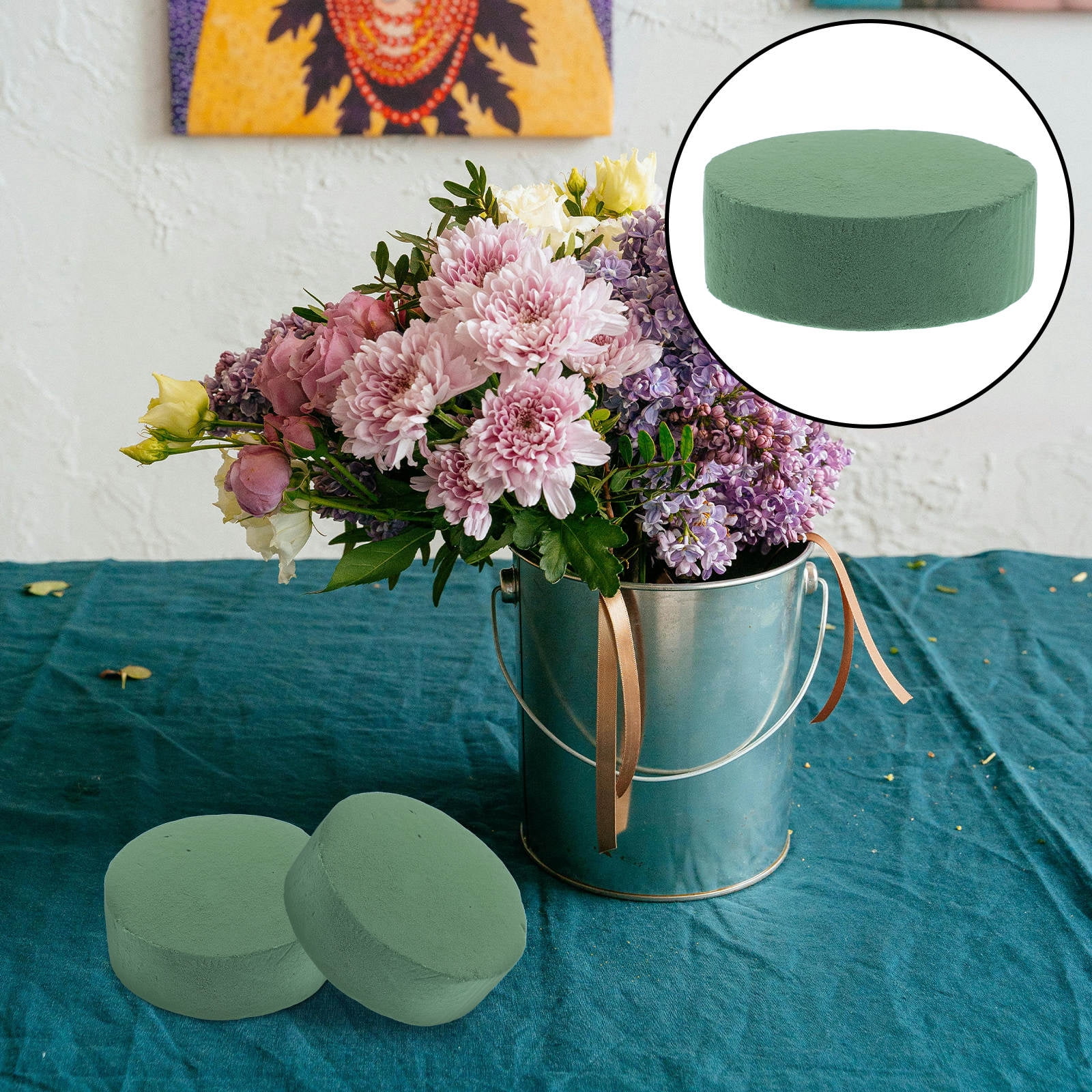 PENIKOKO Floral Foam Blocks Green Florist Supplies 12Pcs 4.5Inch