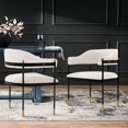 thumbnail image 2 of Manhattan Comfort Fauteuil de Salle à Manger Moderne en Bouclé Lia Crème, 2 of 3