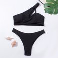 thumbnail image 5 of Baqcunre Swim Suits for Women 2024, Women's 2 Piece Bathing Suits Halter Ring Bikini Set with Cover Up Skirt, Bikini Sets for Women, High Waisted Bikini Sets for Women Black L, 5 of 9