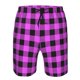thumbnail image 3 of Balery Purple Black Buffalo Plaid Traje de Baño Estilo Hawaiano para Hombre, Shorts de Secado Rápido con Bolsillos-Medium, 3 of 6