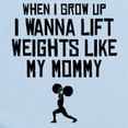 thumbnail image 2 of CafePress - Lift Weights Like My Mommy Body Suit - Baby Light Bodysuit, Size Newborn - 24 Months, 2 of 4