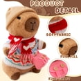 thumbnail image 2 of Peluche WAKSUN Capybara con 10 prendas y accesorios de 26 cm, 2 of 7