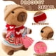 thumbnail image 2 of Peluche WAKSUN Capybara con 10 prendas y accesorios de 26 cm, 2 of 7
