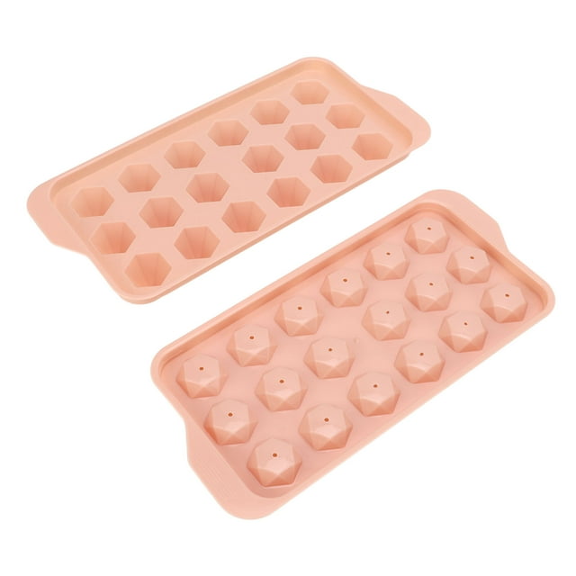 Plateau à Glaçons, Forme Complète de Qualité Alimentaire, Résistant à l'Usure, Poli et Lustré, Machine à Glaçons avec Couvercle pour la Maison pour Réfrigérateur 18 Compartiments Rose, 18 Compartiments Bleu, Forme de Cœur Violet