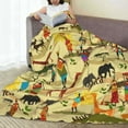thumbnail image 5 of Yiaed Ethnic African Pattern Fleece Throw Blanket,Fleece Throw Blankets for Couch & Bed All Season Use -40"x30", 5 of 6
