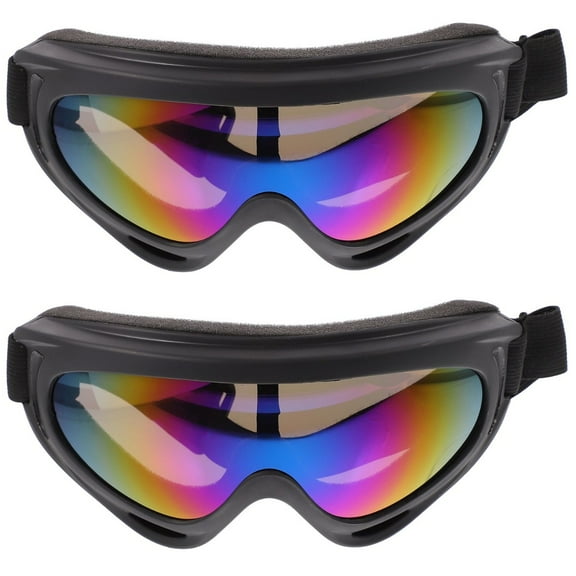 2 Pairs Goggles Windproof Glasses Hiking Eyewear Circulate