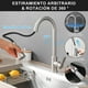 thumbnail image 5 of Grifo para Fregadero de Cocina,Mezcladora para Fregadero de Acero Inoxidable 304 con 2 Modos de Chorros y Rotación 360°,Manguera Extraíble, Monomando de Cocina para Lavado Eficiente, 5 of 7