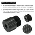 thumbnail image 4 of Microphone Stand Adapter 5/8-27 Male to 1/4-20 Female Screw Thread Adapter for Microphone Tripod Stand Black 4 Pcs, 4 of 6