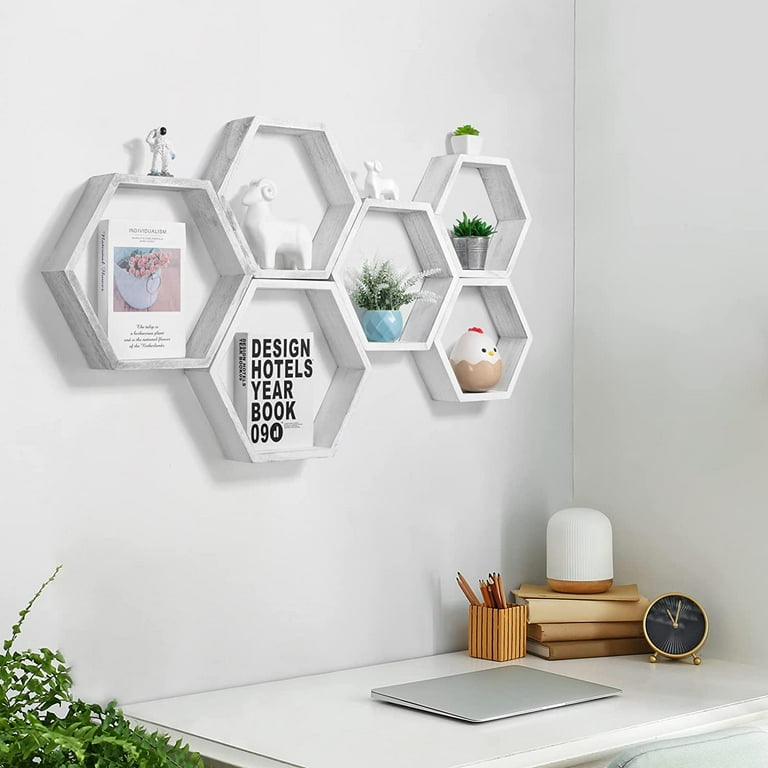 Hexagon 2024 floating shelves