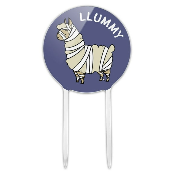 Acrylic Llummy Llama Mummy Funny Cake Topper Party Decoration for Wedding Anniversary Birthday Graduation