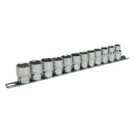 

Sealey Ak2682 Socket Set 12Pc 3/8Sq Drive 12Pt Walldrive Metric