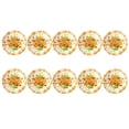 thumbnail image 2 of AYktou Halloween Decorations,Party Favors,10 Piece Thanksgiving Halloween 9 Inch Turkey Letters Fruit Pumpkin Disposable Paper Plates For Dinner Parties Convenient And Portable Use Paper Tray, 2 of 6