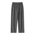 thumbnail image 6 of Women's Ribbed Knit Lounge Set 2 Piece Outfits Button Pajamas SetsLong Sleeve Top and Pants, Matching Paj, 6 of 8