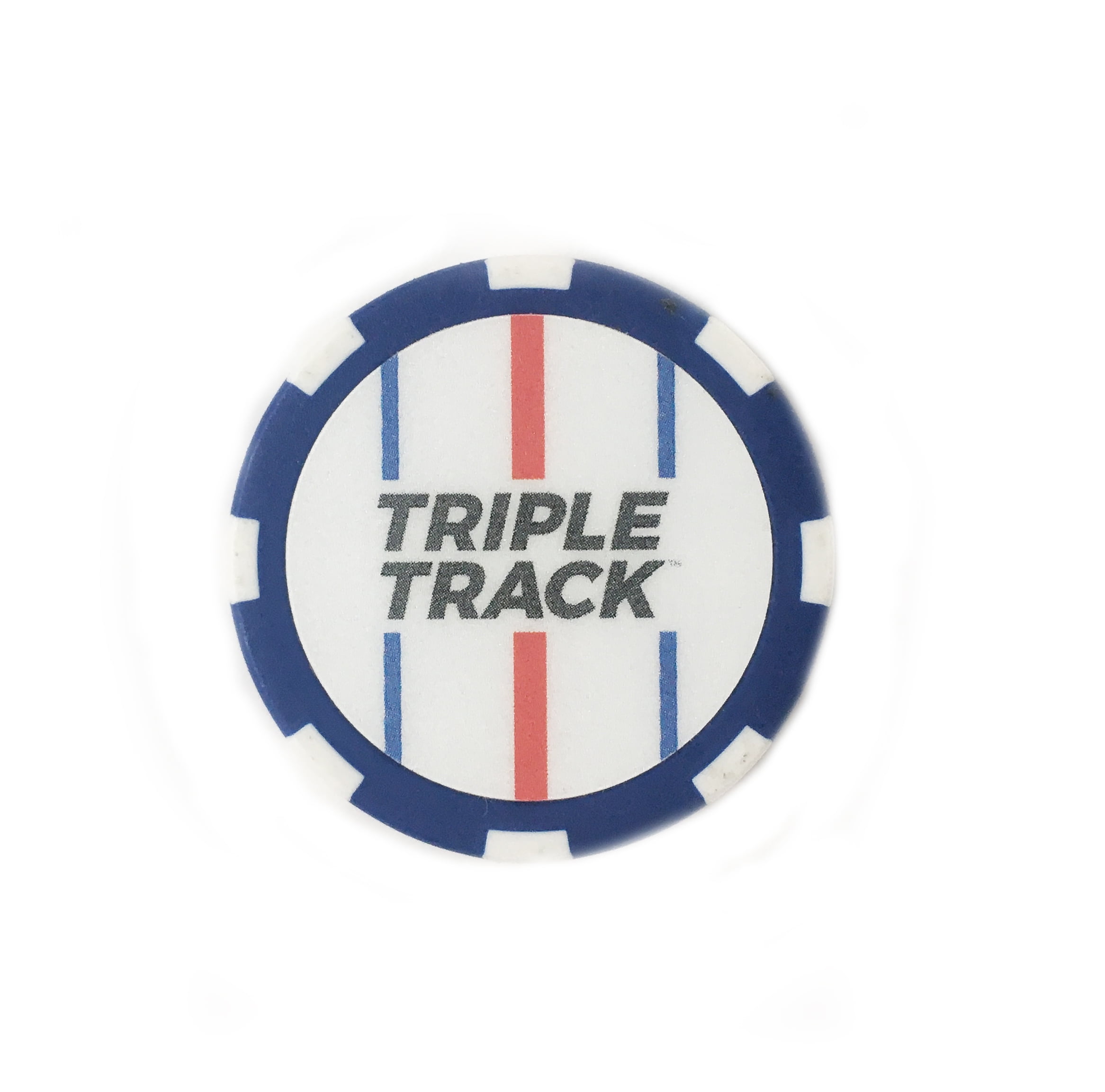 NEW Callaway Triple Track Blue/White/Red Poker Chip Golf Ball Marker