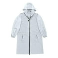 thumbnail image 6 of shqvo Extra Length Raincoats for Womens Waterproof Lightweight Hooded Windbreaker Rain Jacket Outdoor Poncho with Pockets, 6 of 7
