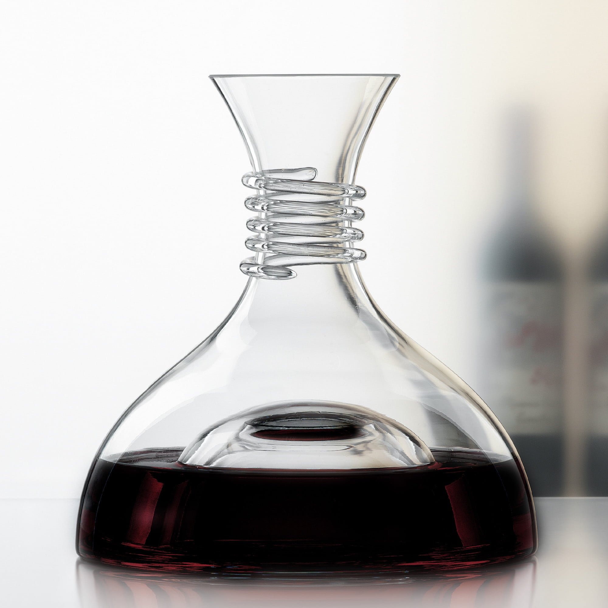 Wine Decanter - 100% Lead-Free Crystal Glass Wine Carafe Hand-Blown Red  Wine Decanter Carafe (Spiral)