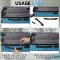 thumbnail image 6 of Uxcell 5Pcs 8.07" Luggage Replacement Handle Luggage Portable Repair Parts with Screws, 6 of 7