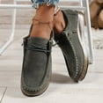 thumbnail image 5 of Womens Sneakers, Lace Up Loafers for Women Comfortable Round Toe Slip On Flats Work Walking Shoes With Arch Support Stylish Oxford Shoes Lightweight Non-Slip Casual Shoes Fashion Sneakers, Gray 9, 5 of 7