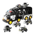 thumbnail image 1 of Camión de bomberos de juguete, vehículos eléctricos de fricción, juguetes para vehículos con luces y sonidos para niños y niñas, Pascua, regalo Negro, 1 of 10