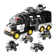 thumbnail image 1 of Camión de bomberos, coche de juguete, portador de energía de fricción, camión de transporte, vehículo de juguete con luces y sonidos para niños Negro, 1 of 8