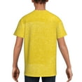 thumbnail image 5 of Wukai Yellow Glitter Youth Unisex Short Sleeve T-Shirt for Boys, Girls, Teens, and Kids-X-Small, 5 of 7