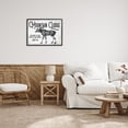 thumbnail image 2 of Stupell Industries Rustic Mountain Lodge Vintage Moose Cabin Sign Graphic Art Black Framed Art Print Wall Art, Design by Lettered and Lined, 2 of 5