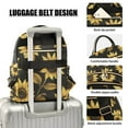 thumbnail image 3 of FORMRS Mini Backpack Purse for Women Travel Daypack Casual Shoulder Bag, Black Sunflower Pattern, 3 of 7