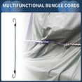 thumbnail image 2 of Luggage Cords with Hooks 60cm Adjustable Bungee Cords with Metal Buckle Blue 2pcs, 2 of 7