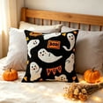 thumbnail image 4 of Antqov Halloween Pillow Covers 18x18" Cute Ghosts Pumpkin Throws Pillow Cover Spooky Soft Pillowcase for Couch Sofa Chair Bedroom Fall Decor Gift, 4 of 6